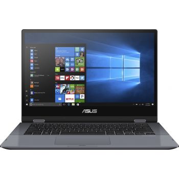  ASUS TP412UA-EC117TS Home laptop (Intel Core i3 8145U Processor, 4GB Memory, 128GB SSD, 14-inch FHD Flip and Touch Display, Integrated Intel HD Graphics, Wireless, BT, Camera, Windows 10 Home, Eng-Arabic Keyboard, Grey) 