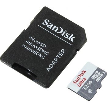  Sandisk Ultra MicroSDHC 32GB UHS-I with SD Adapter Memory Card - Class 10 