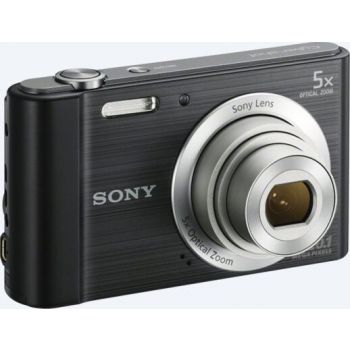  Sony DSC-W800 20.1 MP Point and Shoot Digital Camera with 5X Optical Zoom + Memory Card + Camera Case 
