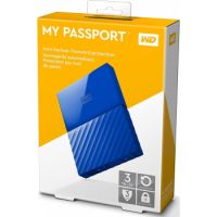  WD 3TB Blue My Passport Portable External Hard Drive - USB 3.0 