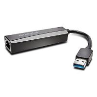  Kensington UA0000E USB 3.0 Ethernet Adapter - Black - USB 3.0 - 1 Port(s) 