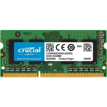  Crucial 4GB DDR3L 1600 MT/s (PC3L-12800) CL11 SR SODIMM 204pin 1.35V/1.5V 