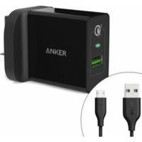 Anker B2013K11 Single USB PowerPort Quick Charge 3.0 Charger with Micro USB Cable - Black 