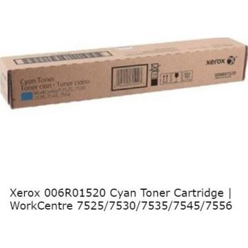  Xerox Cyan Toner Cartridge (Yield 15,000) for WorkCentre 7525/7530/7535/7545/7556 