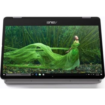  ASUS TP401MA-BZ228TS Flip Touch Home Laptop (Intel Celeron N4020 1.1 Ghz, 4GB RAM,  64GB eMMC, 14.0'' HD Screen TOUCH N FLIP,  Intel HD Graphics, Wireless, BT, Camera, Windows 10 Home. Keyboard English-Arabic, LIGHT GREY) 