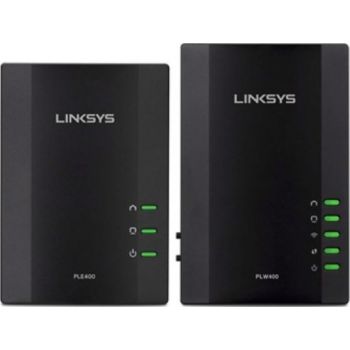  Linksys PLWK400 Powerline Wired and Wireless Network Expansion Kit 