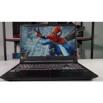  ACER NITRO 5 Home Laptop (Intel Core i7-10750H 2.60 GHz, 16GB RAM, 1 TB SSD, 15.6''FHD IPS 144HZ, 6GB NVIDIA GeForce GTX 1660TI, Wireless, Bluetooth, Camera, Windows 10 Home, Eng-Arabic Keyboard, Black Color) 