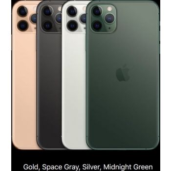  Apple iPhone 11 Pro Max (2019): 6.5-inch, 4GB Memory, 256GB Memory, 12MP CAM, LTE > Space Grey, Silver, Midnight Green, Gold 