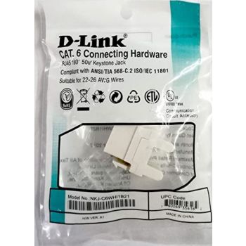  D-LINK KEYSTONE JACK CAT6 CONNECTING HARDWARE (WHITE) 