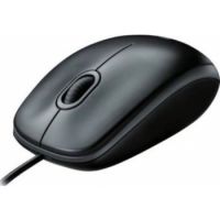  Logitech M100 Wired USB Mouse (Black) 