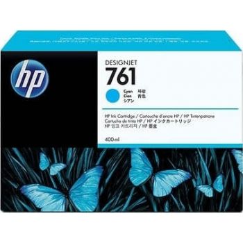  HP 761 400-ml Cyan DesignJet Ink Cartridge 