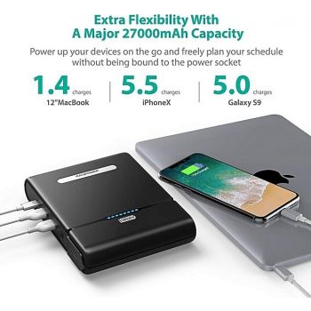  RAVPower 27000mAh Universal Power Bank with Built-in AC Outlet 