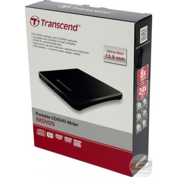  Transcend External USB DVD Writer - Black 