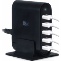  Case Logic 7.1A Five-Port USB Charging Station (Black) 