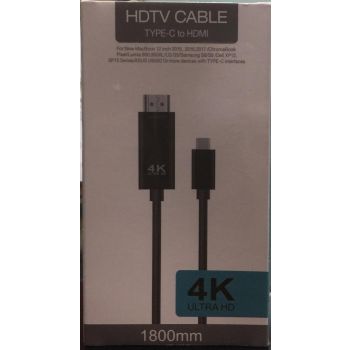  HDTV USB-C to HDMI 1.8 Meter cable 4K 