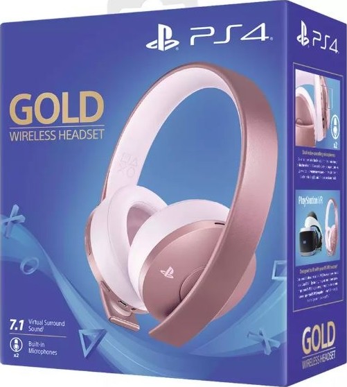 sony gold gaming headset