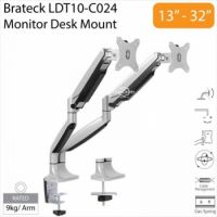  Brateck 13-32 inch Dual LCD Monitor Desk Mount Stand 