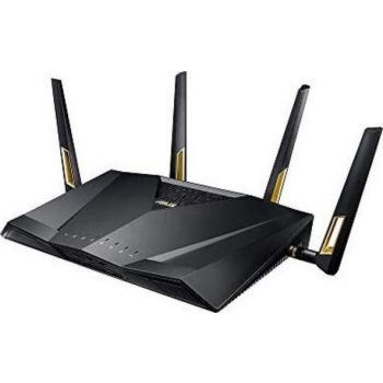  ASUS AX6000 Dual-Band WiFi Router, Aimesh Compatible for Mesh WiFi System, Next-Gen WiFi 6, Wireless 802.11Ax, 8 X Gigabit LAN Port 