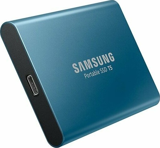 Forbyde Regelmæssigt Torden Samsung T5 500GB 2.5" USB-C Portable External SSD Solid Drive Storage Blue  Buy, Best Price in Oman, Muscat, Seeb, Salalah