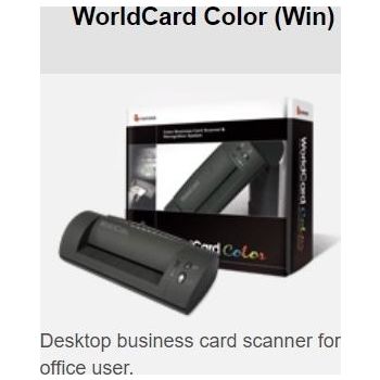 Desktop Business Card Scanner Win WorldCard Color 