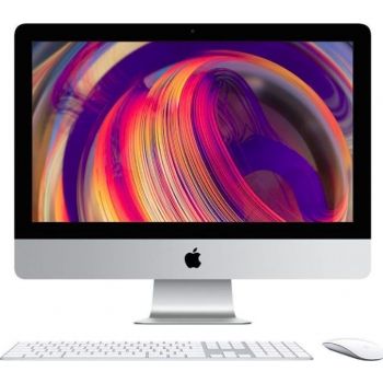  Apple 21.5‑inch iMac (2019) with Retina 4K display: 3.0GHz 6-core 8th-generation Intel Core i5 processor, Turbo Boost up to 4.1GHz, 8GB, 1TB Fusion, English+Arabic KBD - Silver 