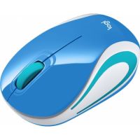  Logitech M187 Ultra Portable Wireless Mouse- Blue 