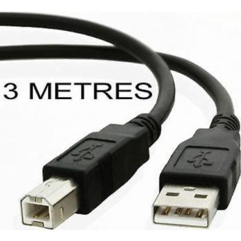  Standard Printer Cable USB-B to USB-A - 3 Mtrs 
