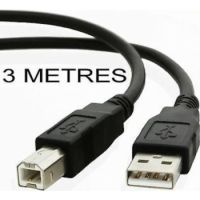 Standard Printer Cable USB-B to USB-A - 3 Mtrs 